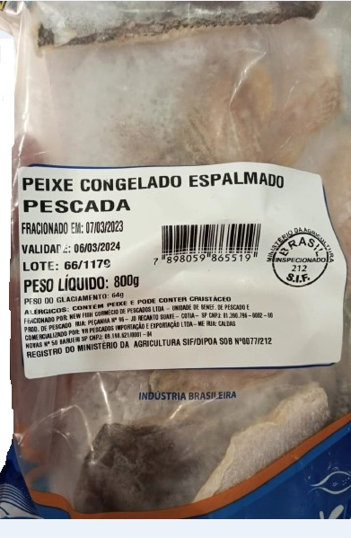 Peixe Pescada New Fish Espalmada