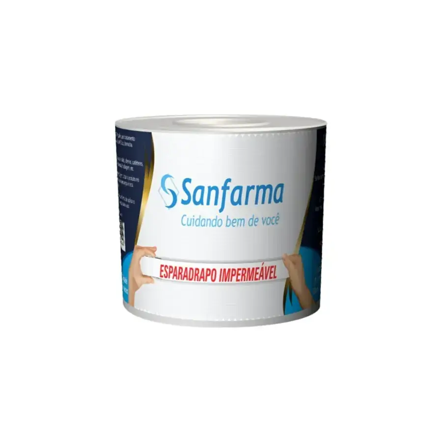 Esparadrapo Impermeável Sanfarma 50mmx4,5cm