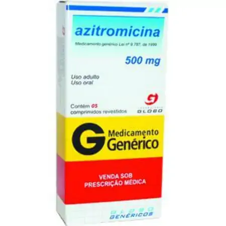 Azitromicina 500 Mg 5 Comprimidos Globo Genérico