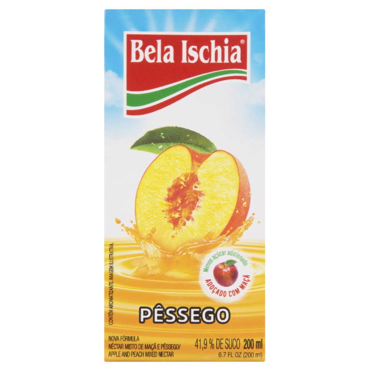 Néctar Pêssego Bela Ischia Caixa 200ml
