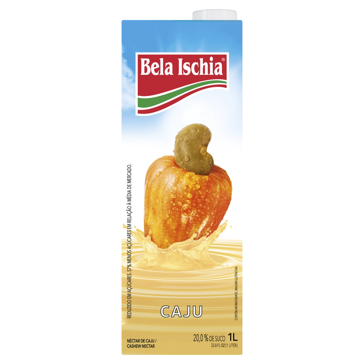 Néctar Caju Bela Ischia Caixa 1l