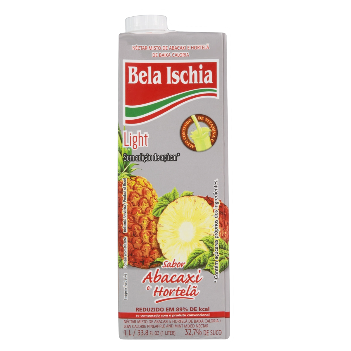 Néctar Abacaxi E Hortelã Light Bela Ischia Caixa 1l