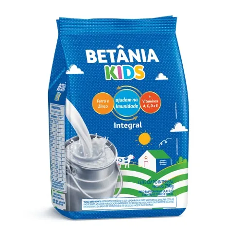 Leite Em Pó Integral Betânia Kids 750g