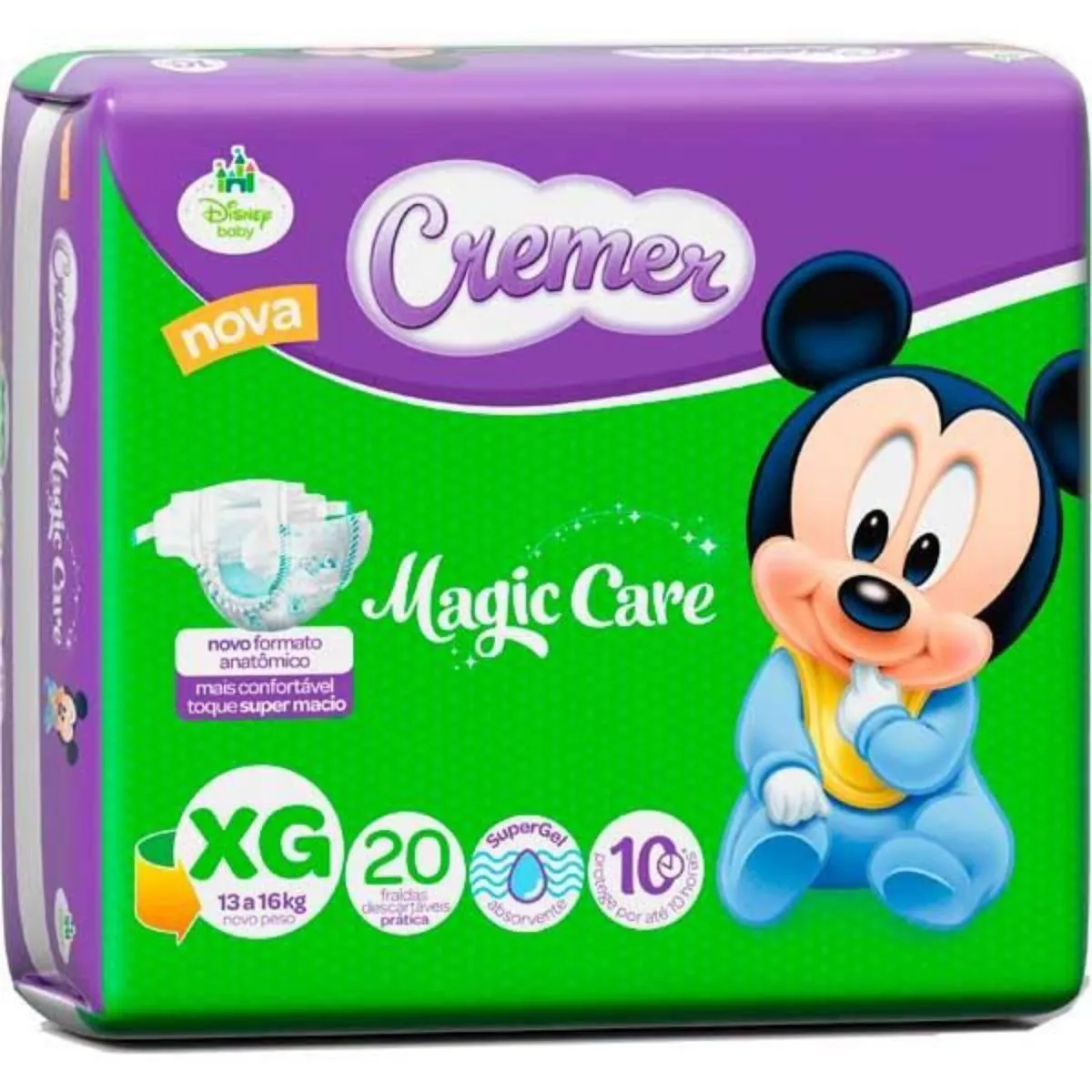 Fralda Descartável Cremer Magic Care Jumbo XG - 20 Unidades