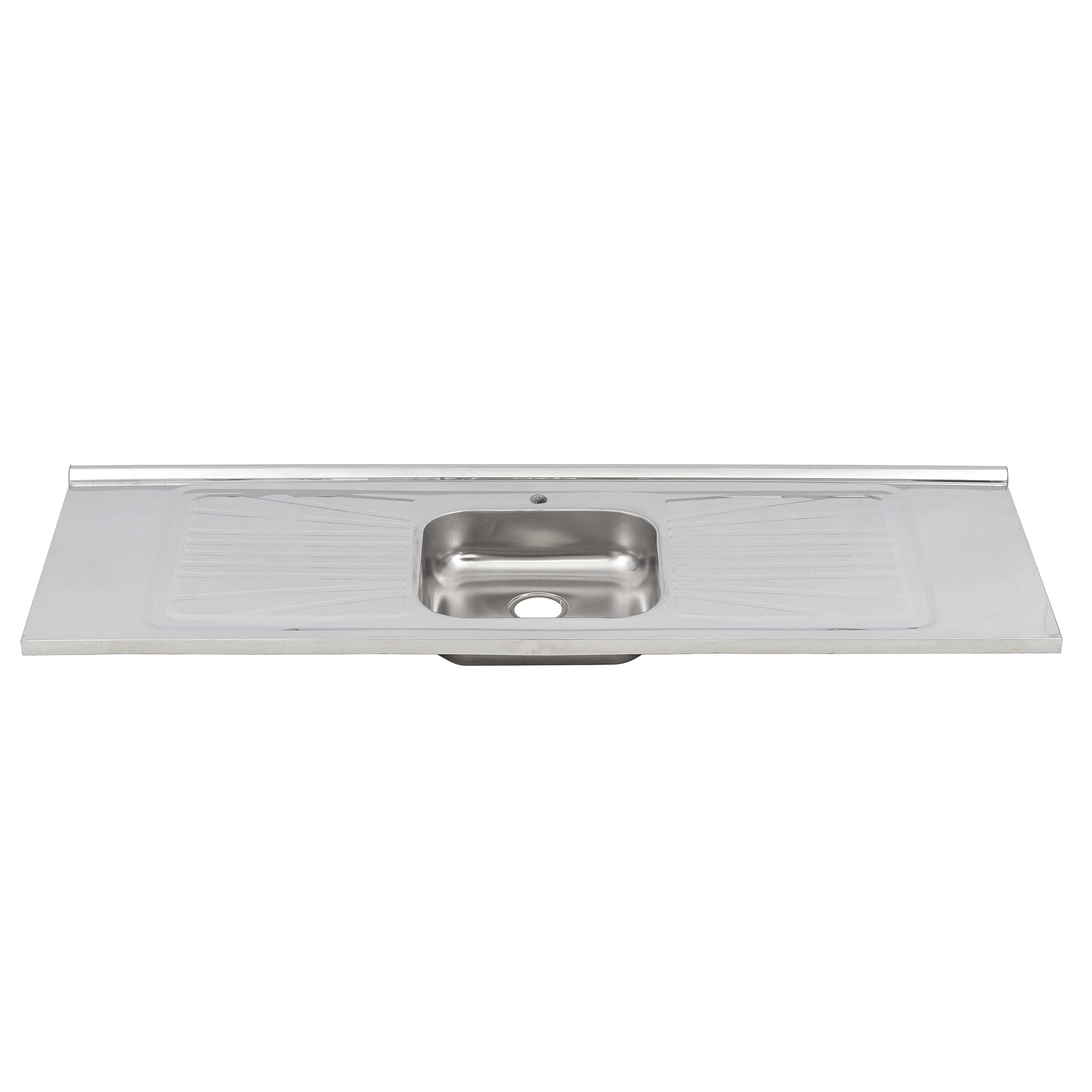 Pia de Cozinha Aço Inox 150cm com Fundo Concretado Fabrinox