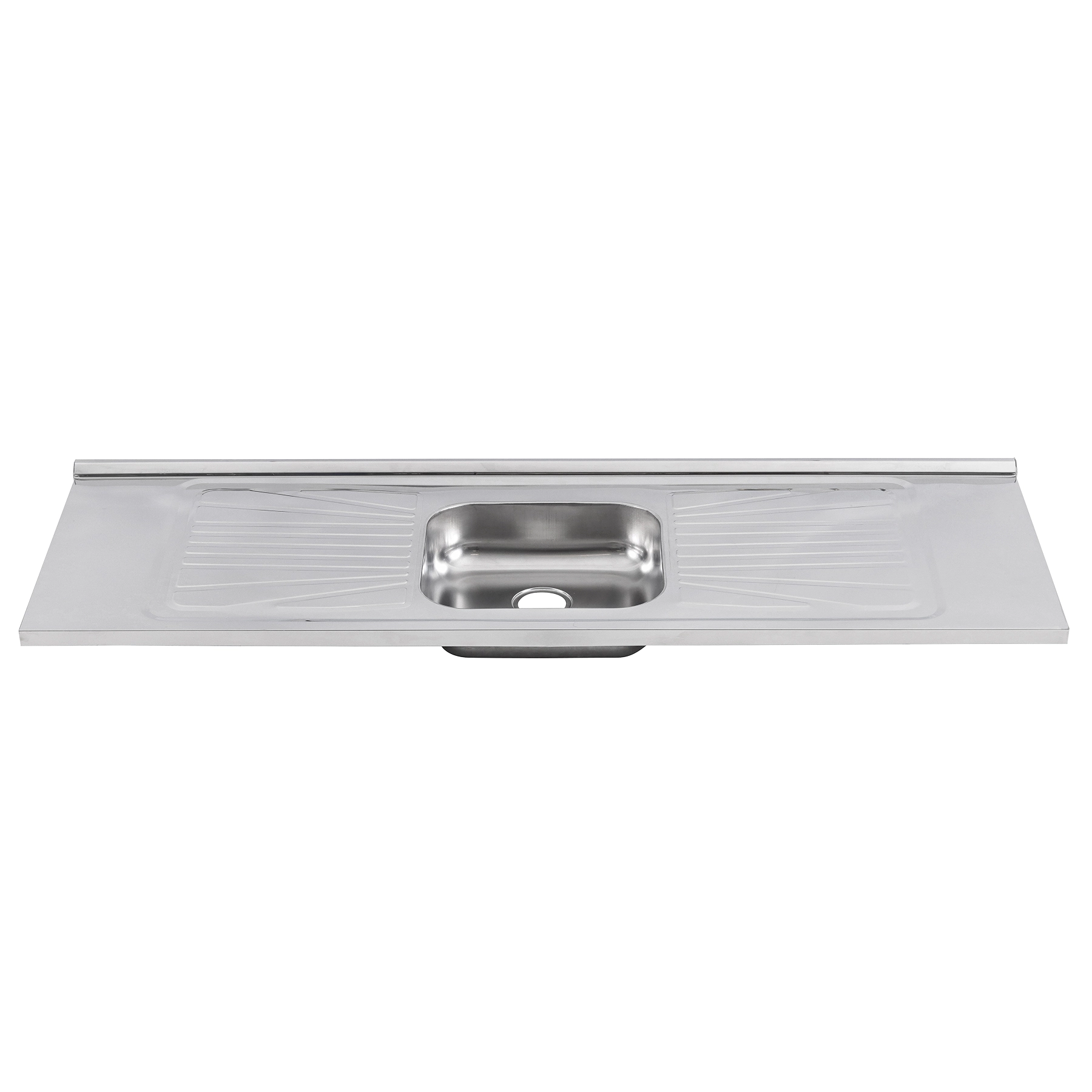 Pia de Cozinha Aço Inox 150cm com Fundo Concretado Fabrinox