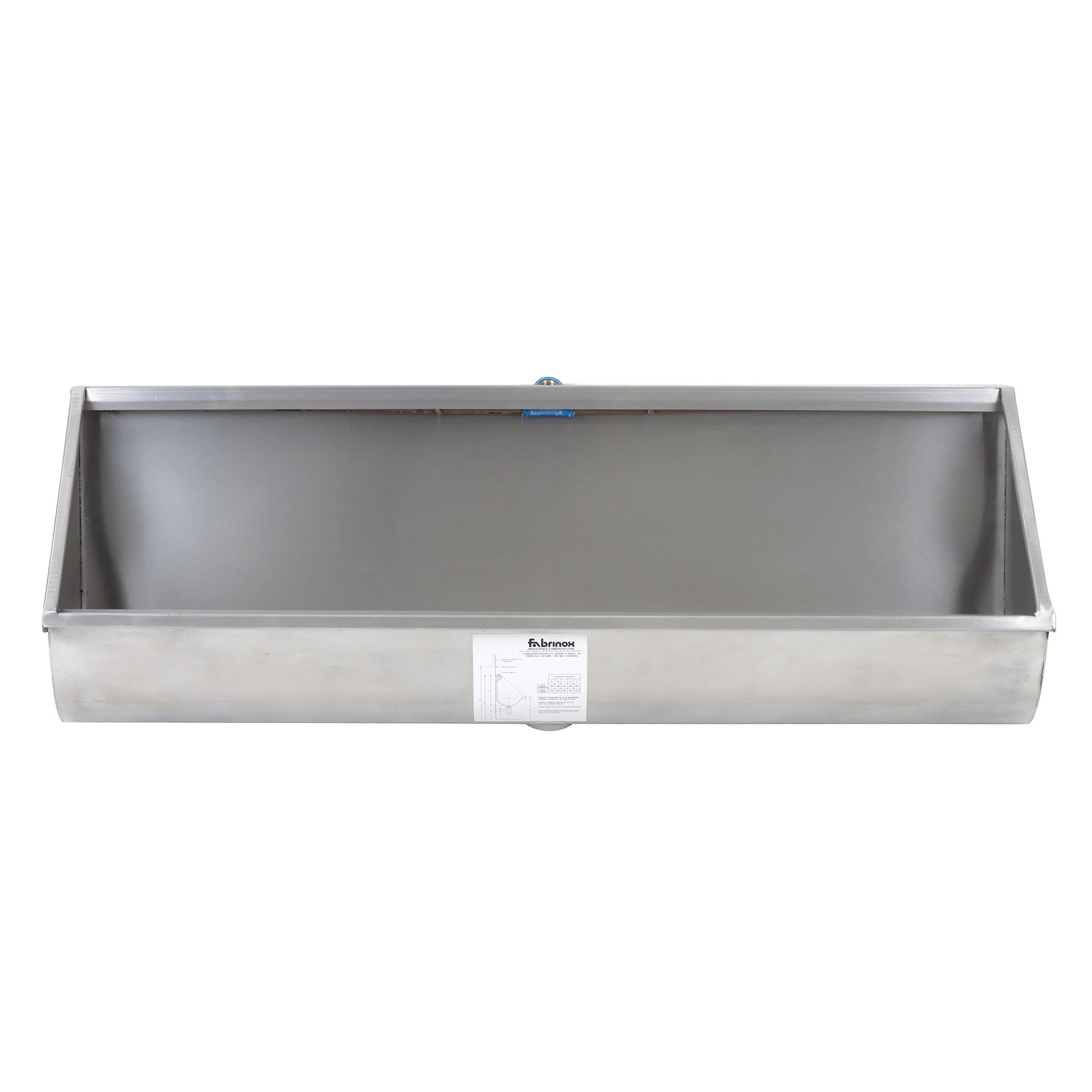 Mictório Coletivo 29x100x36cm Aço Inox Cromado Fabrinox