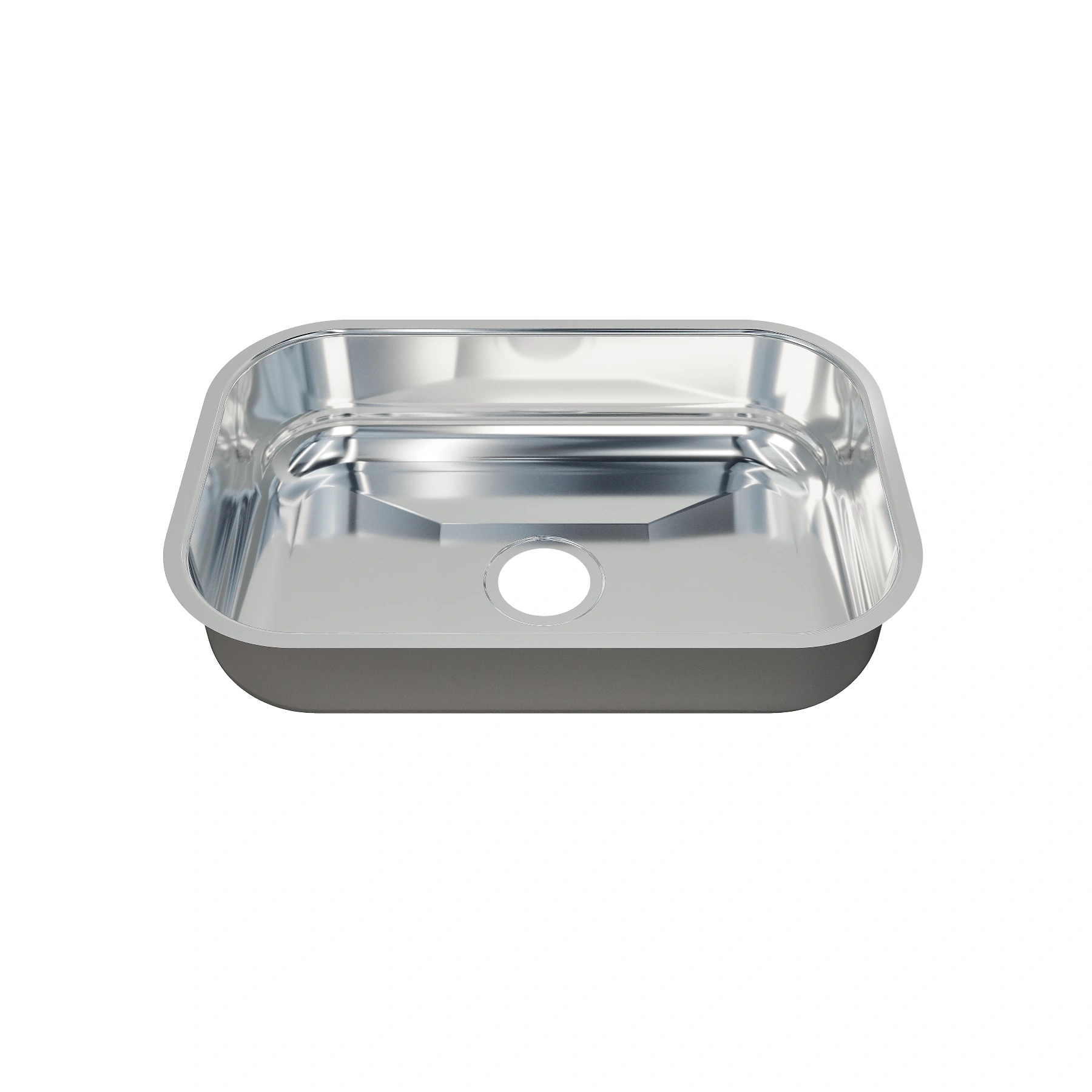 Cuba para Cozinha Simples de Embutir em Aço Inox Polido Retangular 46x30x11cm 0,4mm 3.1/2" Standard Fabrinox