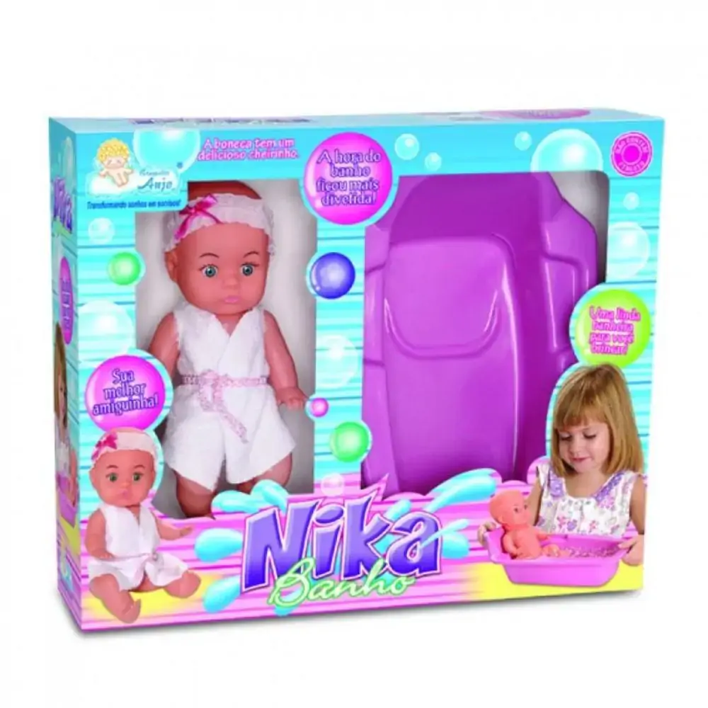 Boneca Anjo Nika Banho