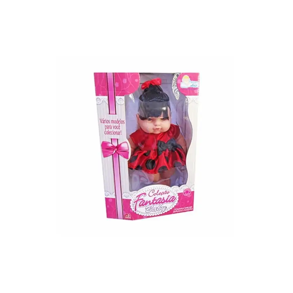 Boneca Fantasia Baby Joaninha 969 Anjo