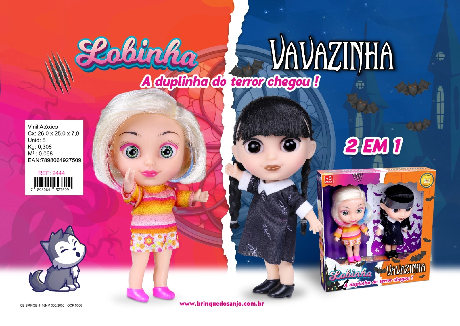 Bonecas Amiguinhas Terror 2444 Melhor Preço Magazine Ltda