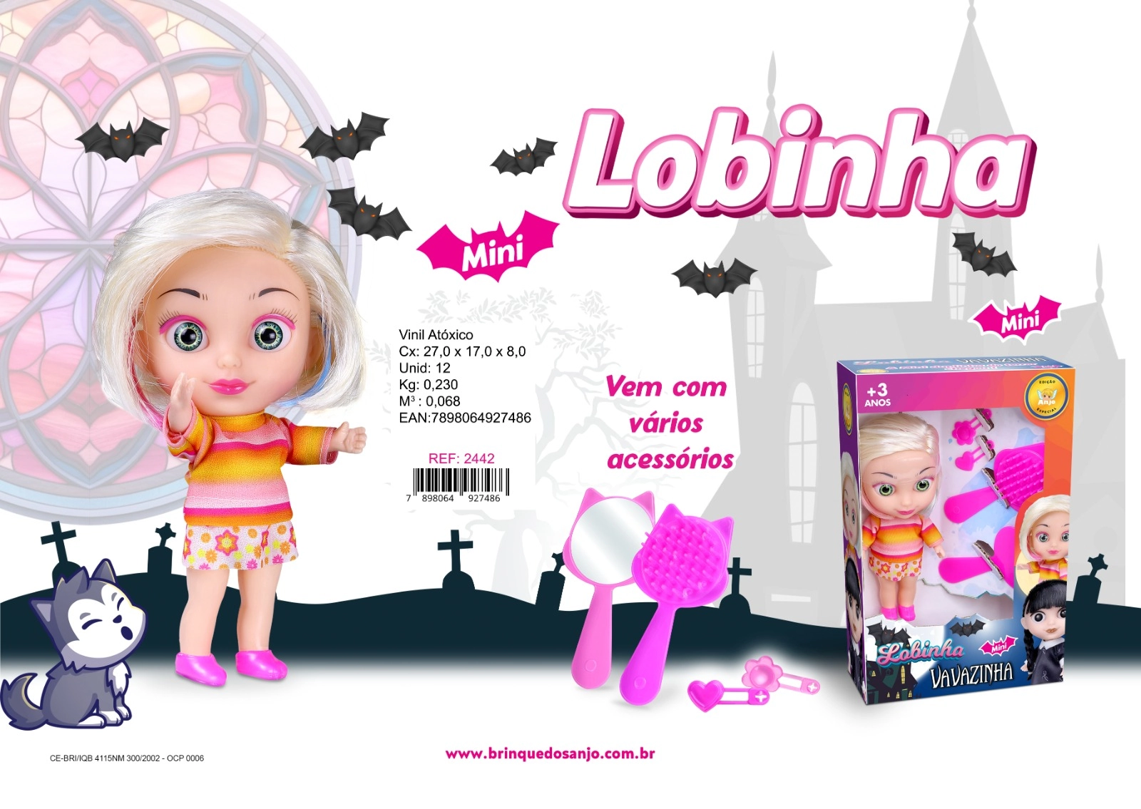 Boneca Lobinha 2445 Melhor Preço Magazine Ltda