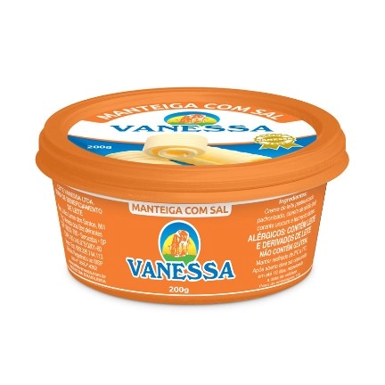 Manteiga Vanessa 200g C/sal Pote