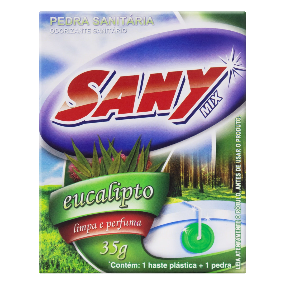Odorizante Sanitário Pedra Eucalipto Sany Mix 35g