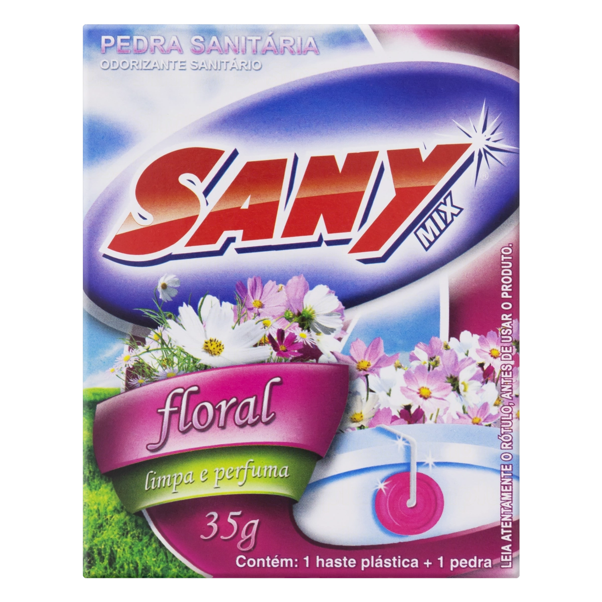 Odorizante Sanitário Pedra Floral Sany Mix 35g