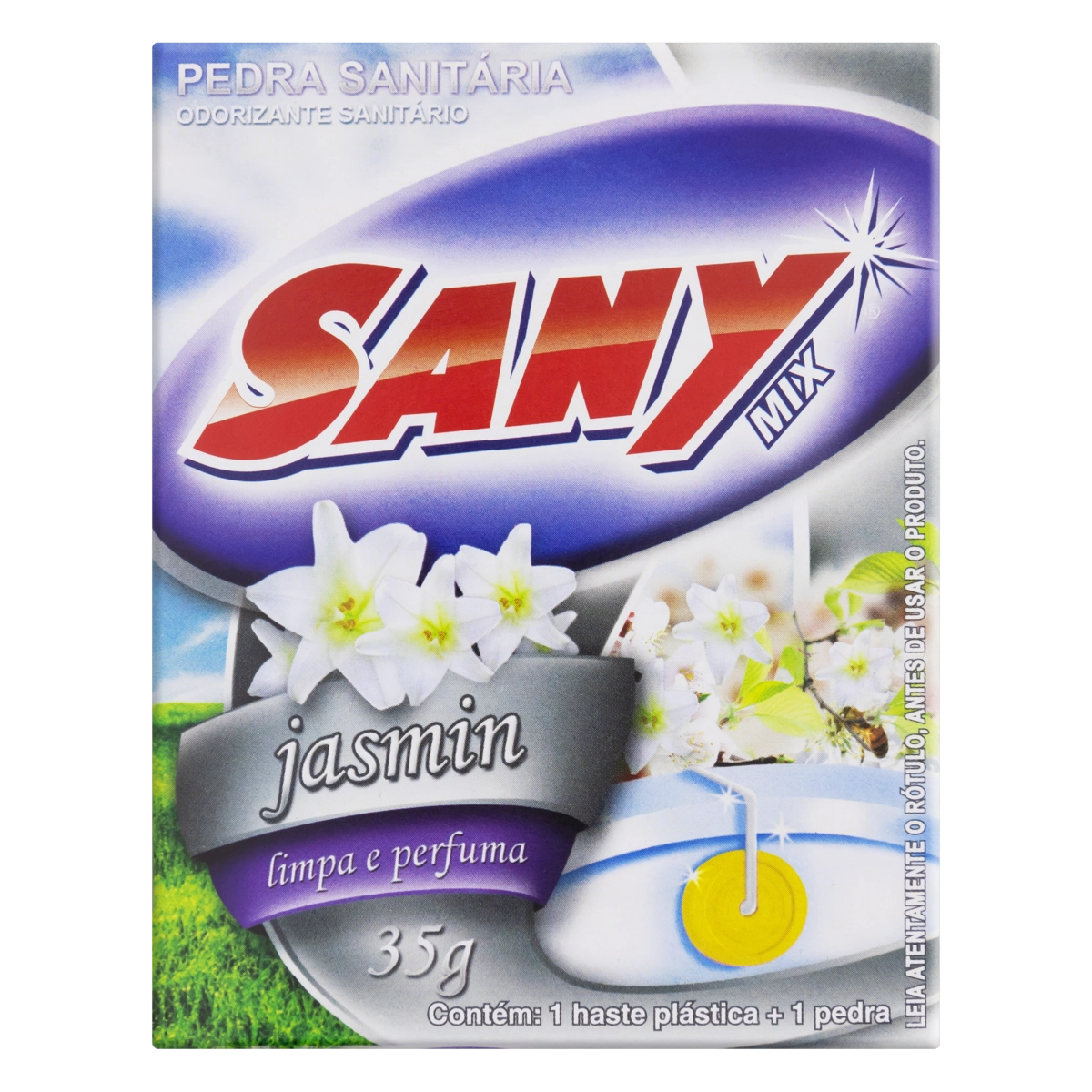Odorizante Sanitário Pedra Jasmim Sany Mix 35g