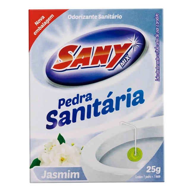 Odorizante Sanitário Pedra Jasmim Sany Mix 25g