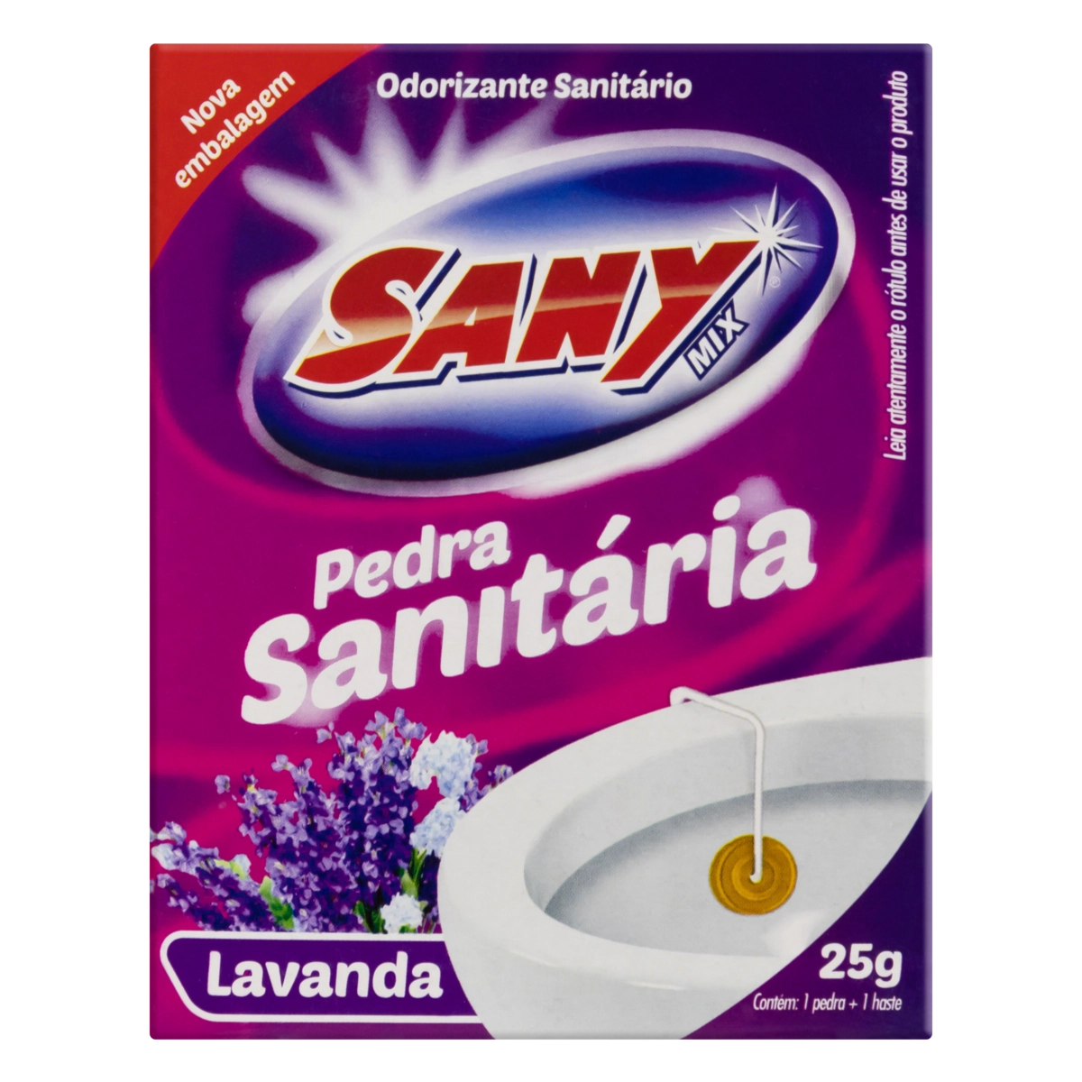 Odorizante Sanitário Pedra Lavanda Sany Mix 25g