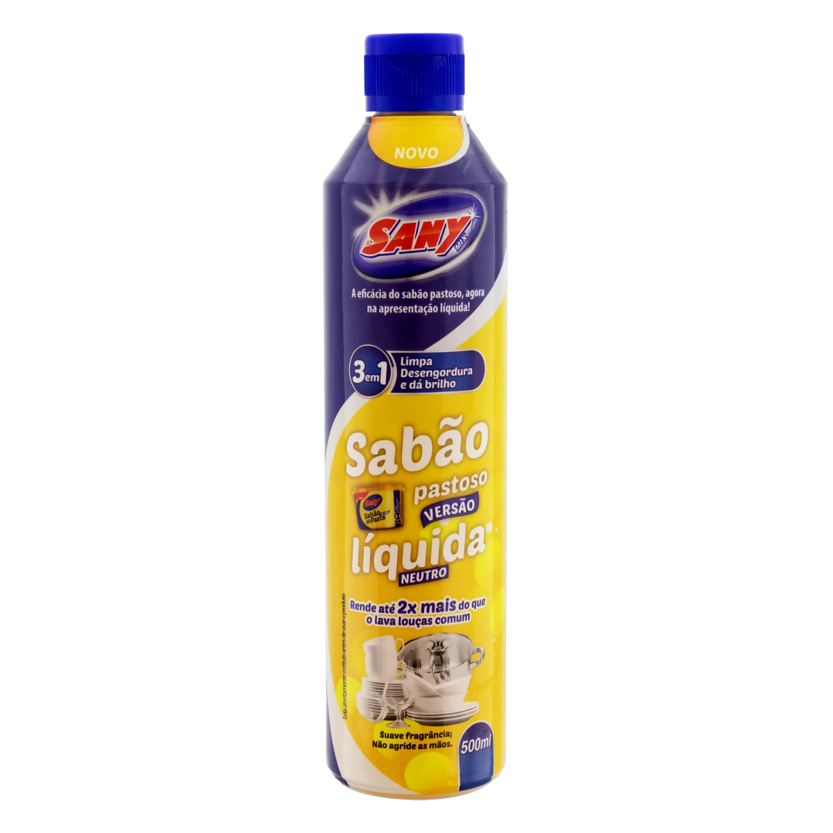 Sabão Líquido Neutro Sany Mix Squeeze 500ml