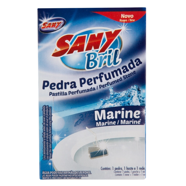 Detergente Sanitário Pedra Perfumada Marine Sany Brill