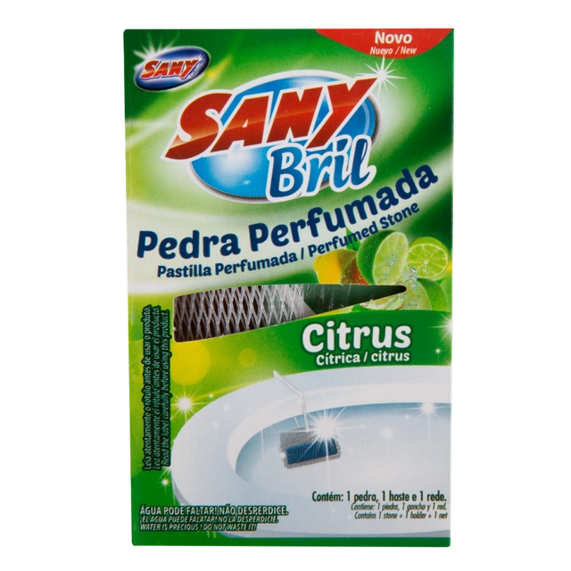 Detergente Sanitário Pedra Perfumada Citrus Sany Brill
