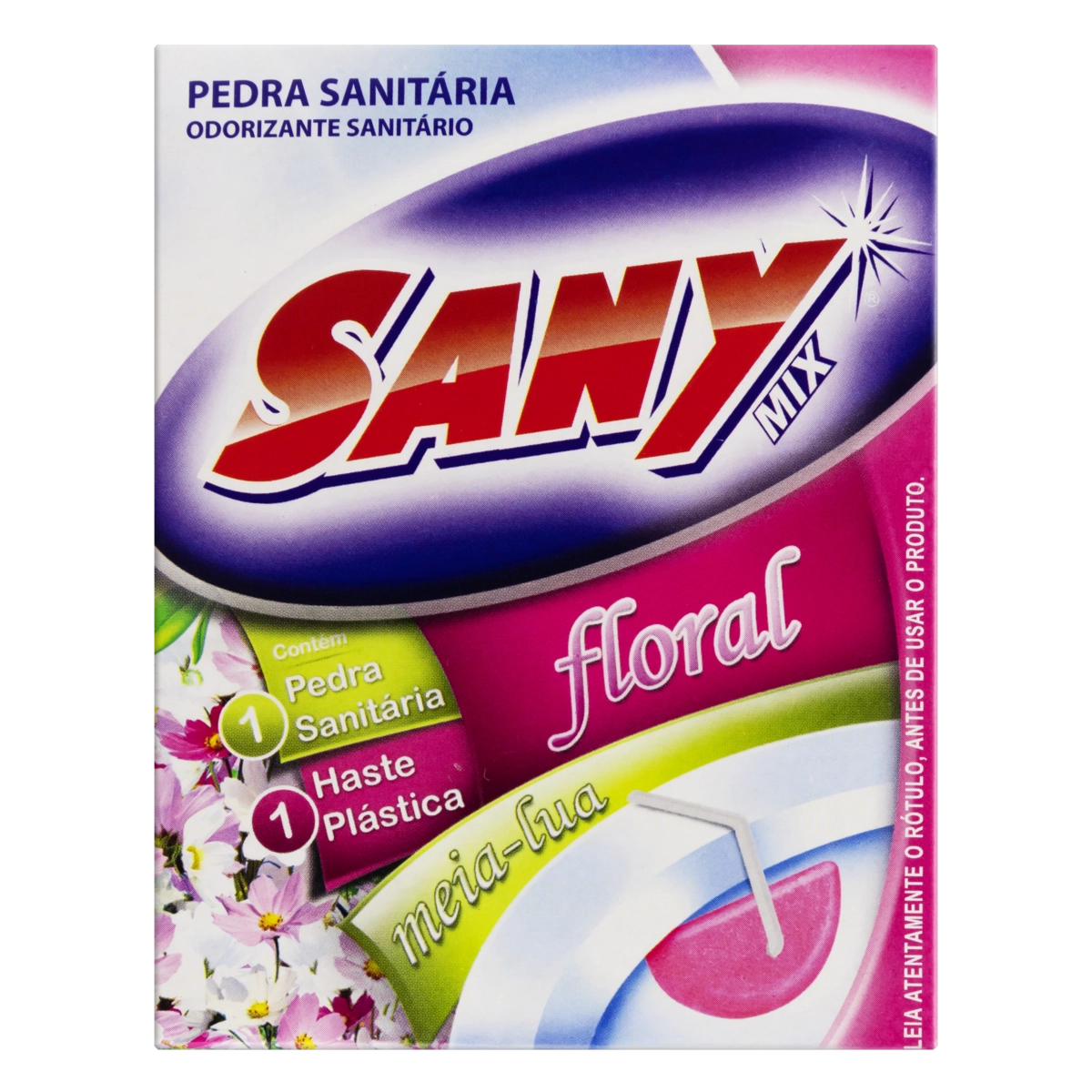 Odorizante Sanitário Pedra Meia Lua Floral Sany Mix