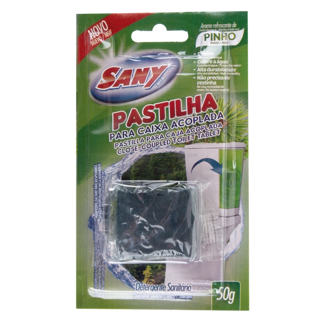 Detergente Sanitário Pastilha Para Caixa Acoplada Pinho Sany Mix 50g