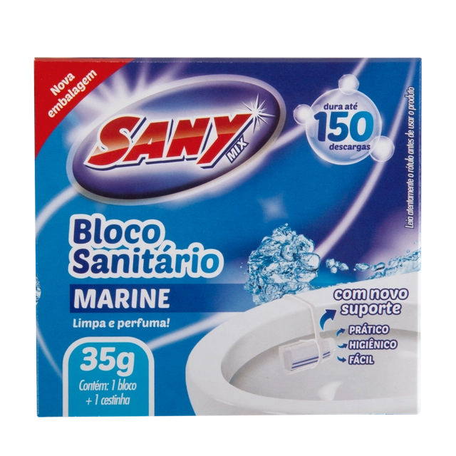 Detergente Sanitário Bloco Marine Sany Mix 35g