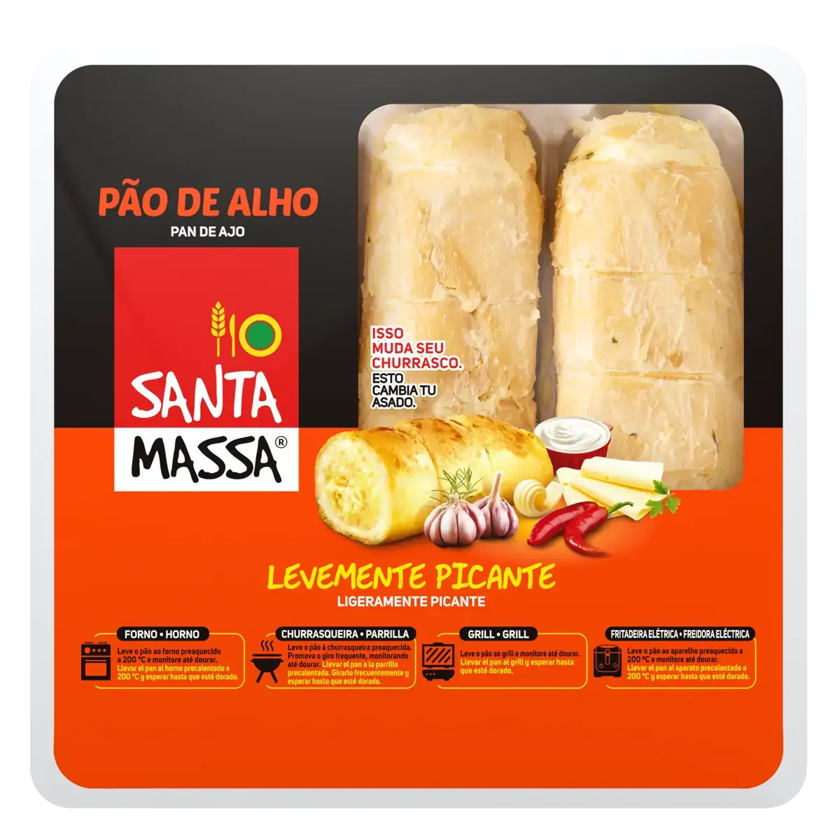 Pao Santa Massa Alho C/pimenta
