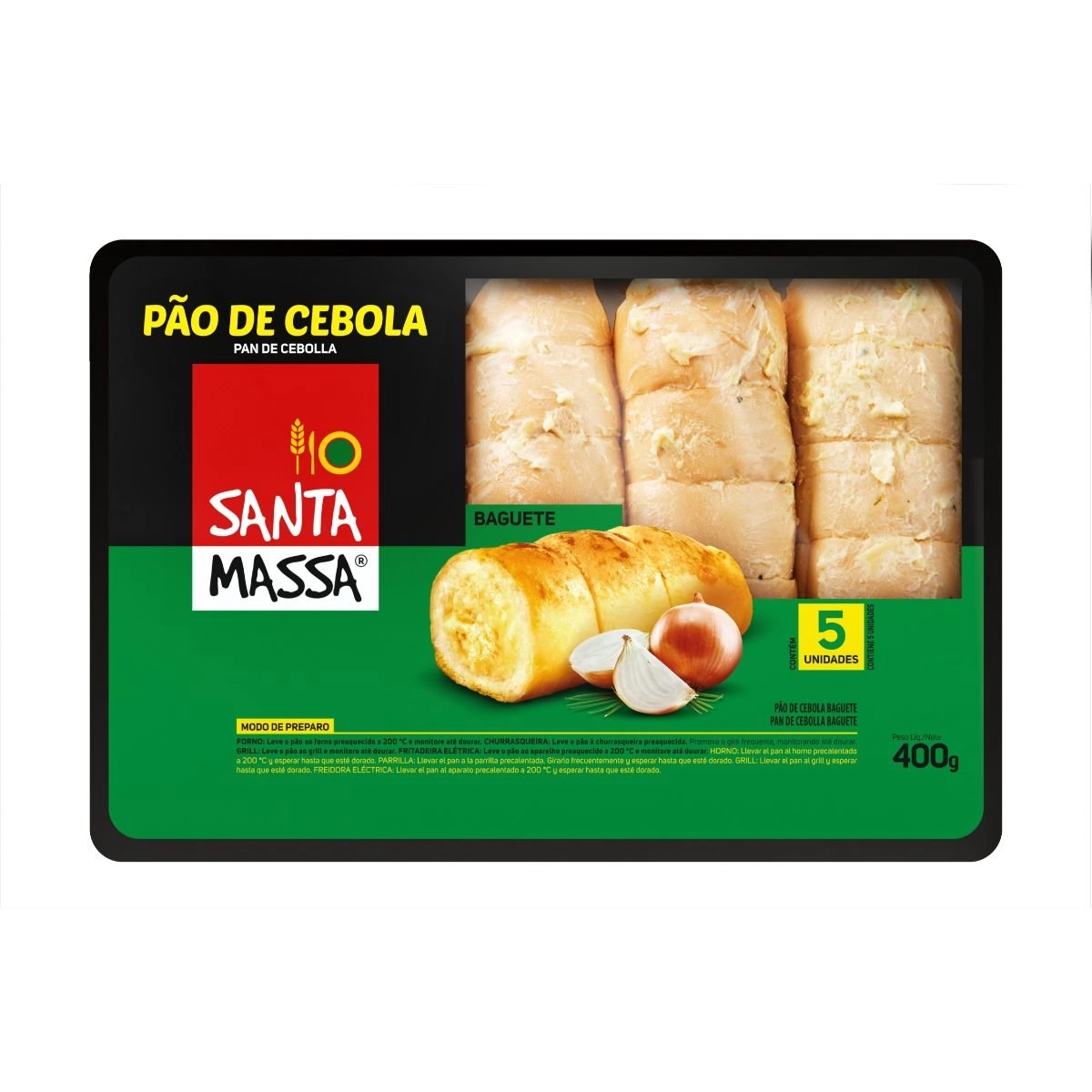 PAO DE CEBOLA SANTA MASSA 400GR