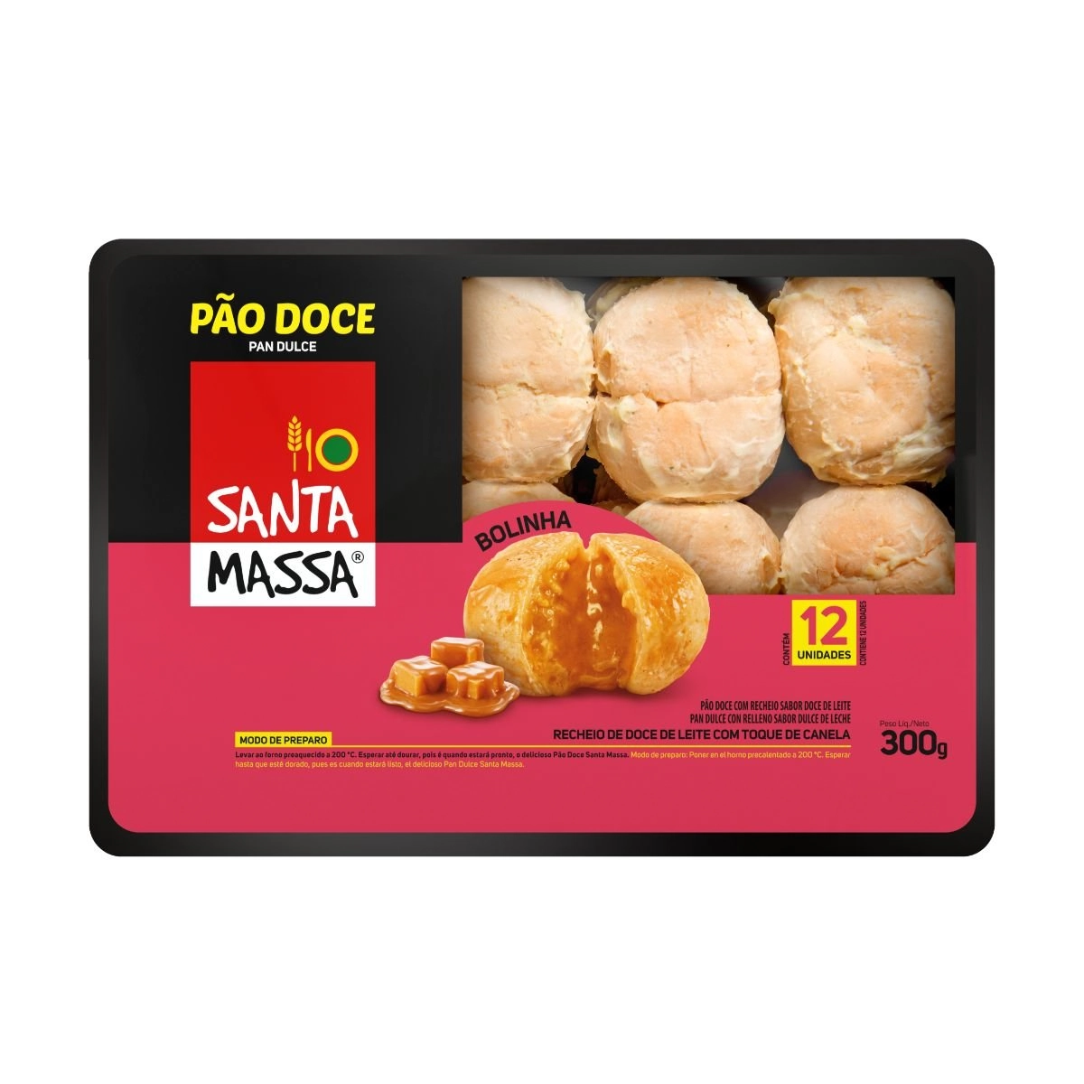 PAO DOCE BOLINHA SANTA MASSA 300GR