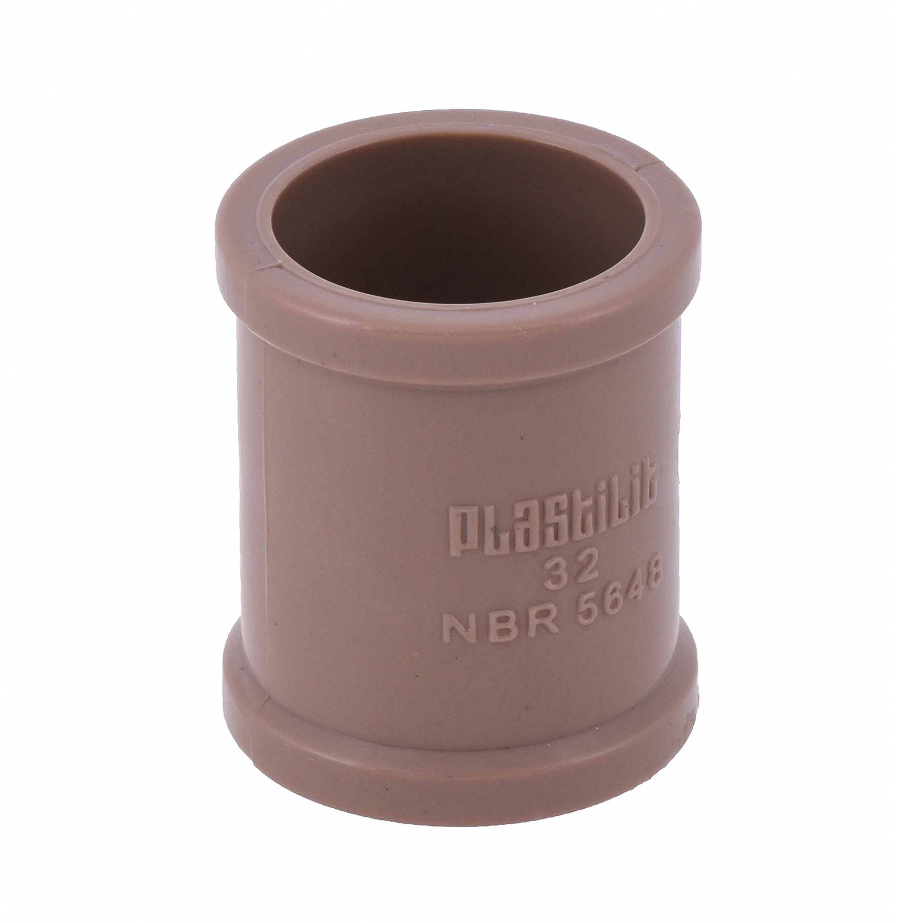 Luva PVC Marrom Soldável 1" 32mm Plastilit