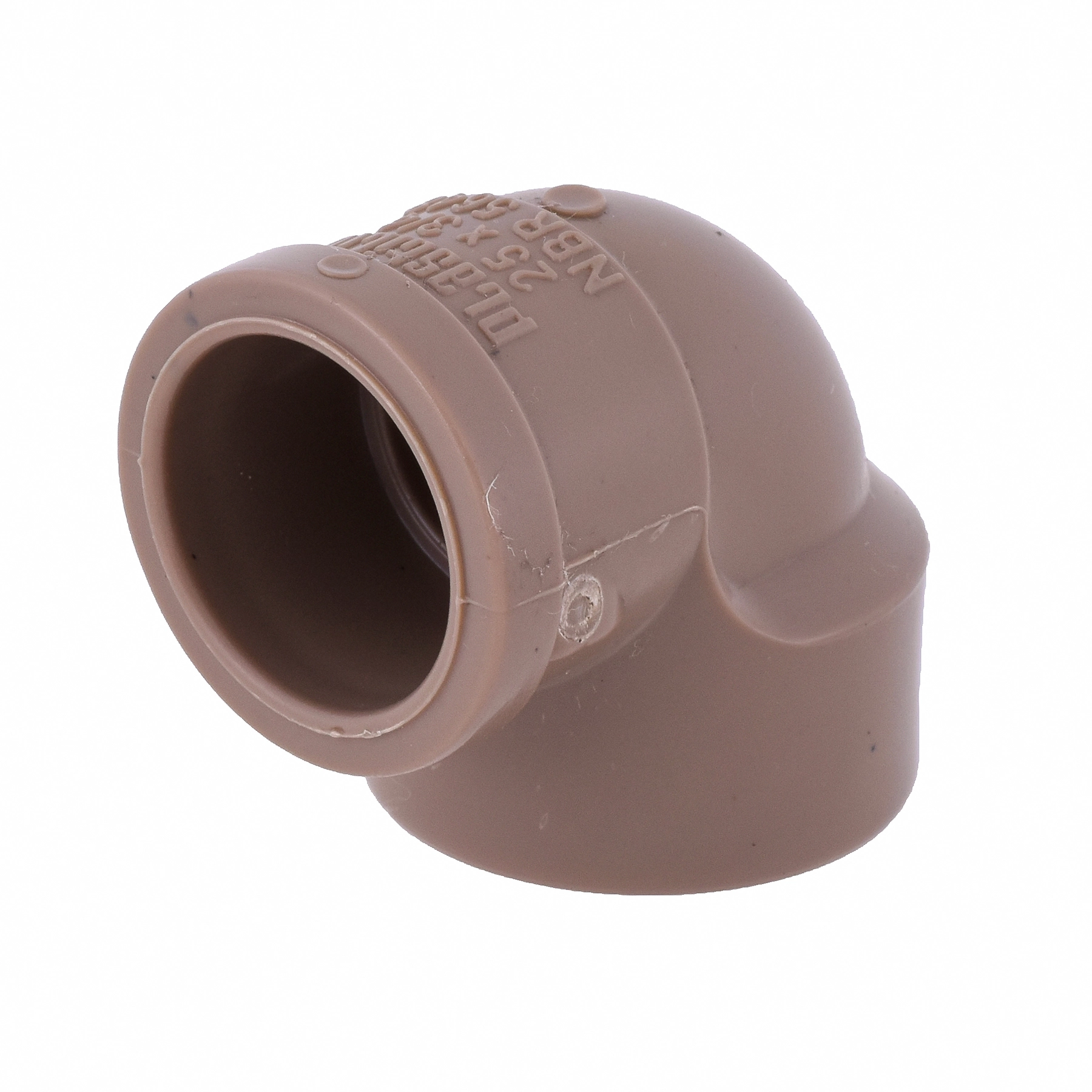 Joelho 90° PVC Marrom Roscável e Soldável 3/4x3/4" 25x25mm Plastilit