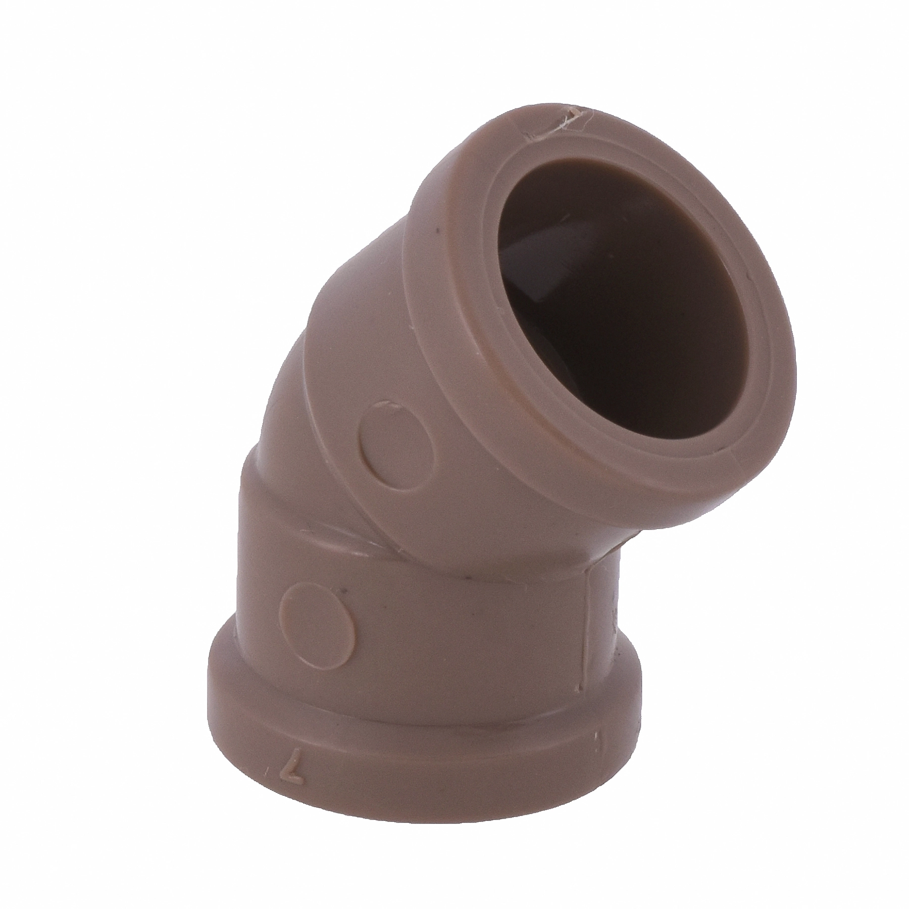Joelho 45° PVC Marrom Soldável 1/2" 20mm Plastilit