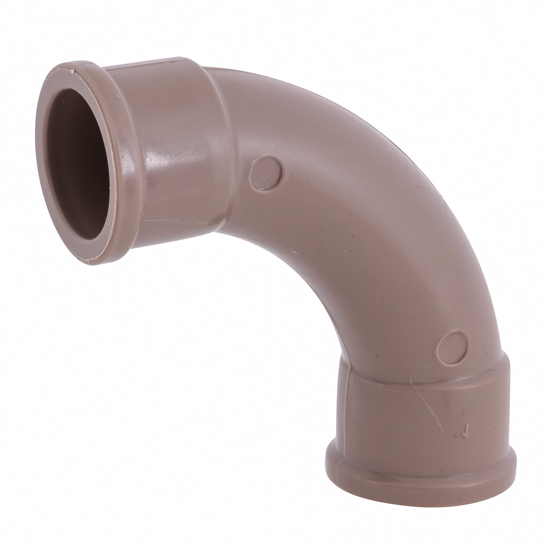 Curva 90° PVC Marrom Soldável 3/4" 25mm Plastilit