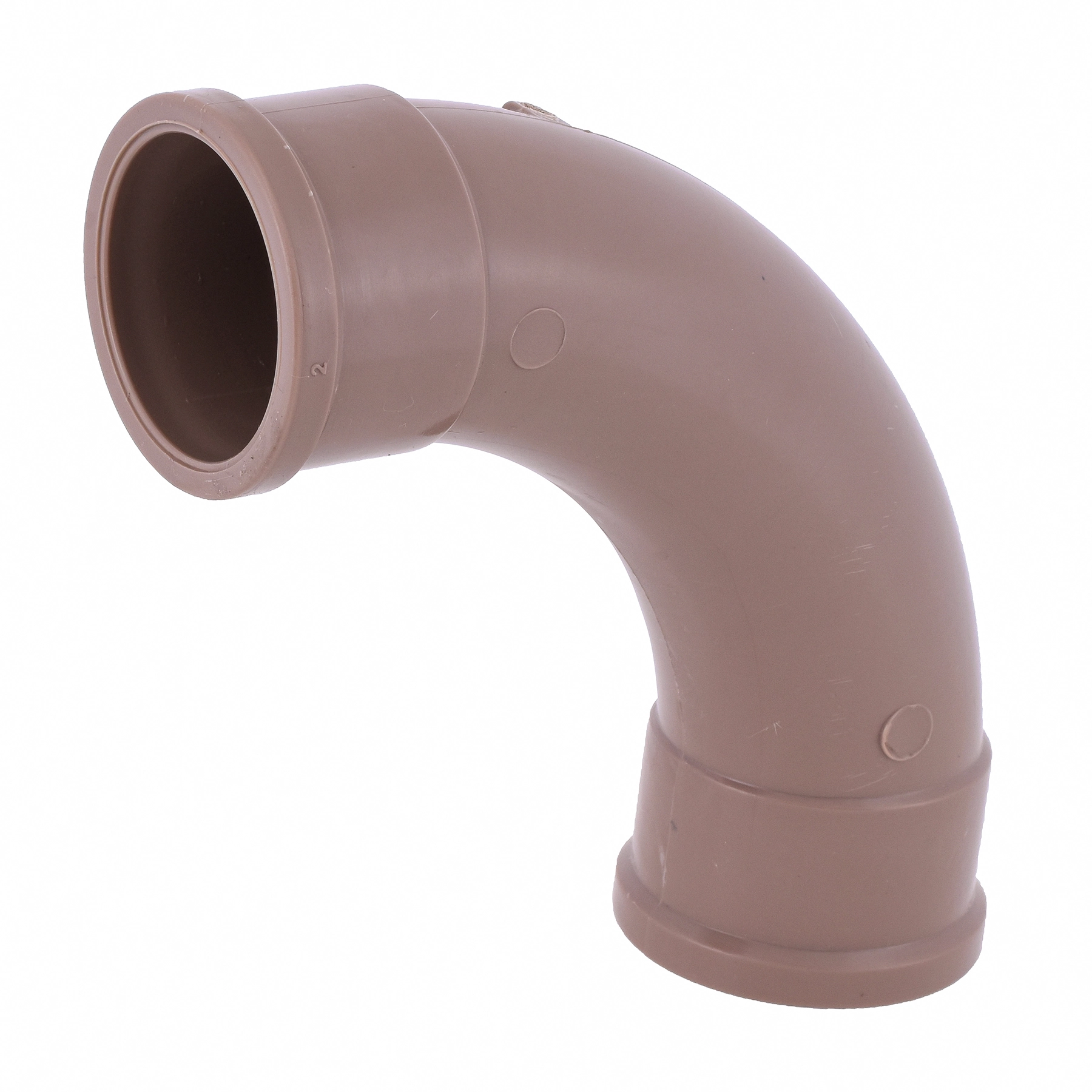 Curva 90° PVC Marrom Soldável 1.1/2" 50mm Plastilit