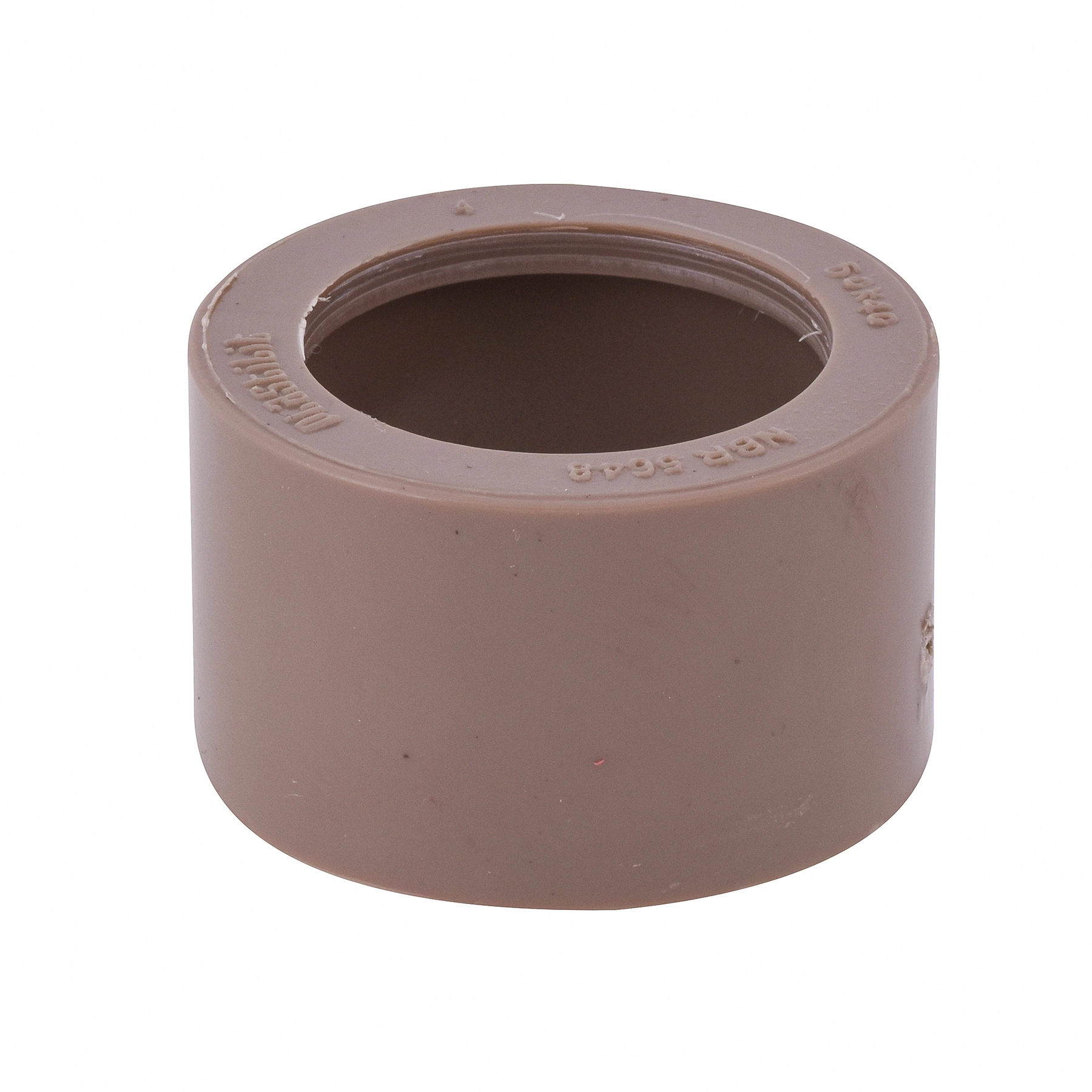 Bucha de Redução Curta PVC Marrom Soldável 1.1/2x1.1/4" 50x40mm Plastilit