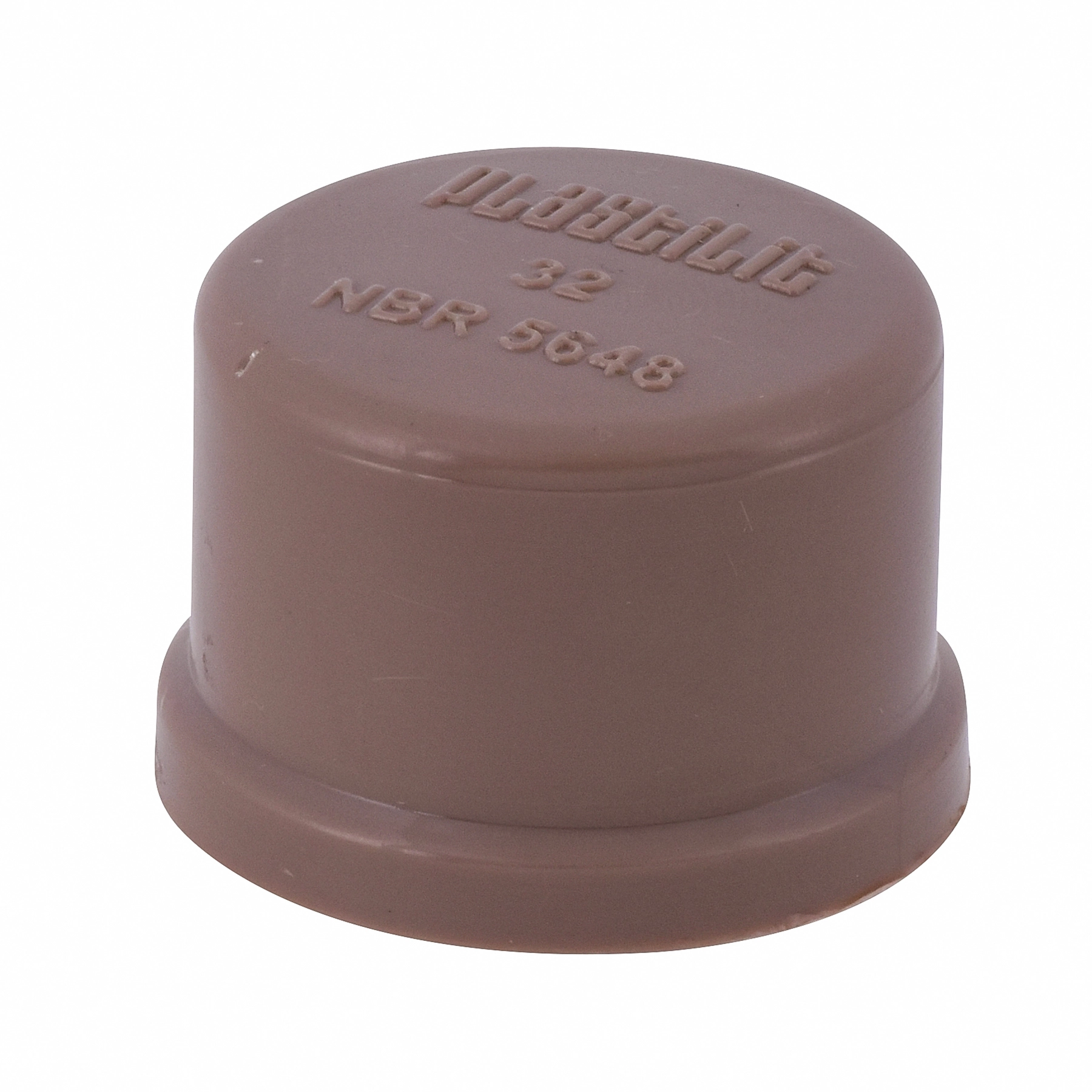 Cap PVC Marrom Soldável 1" 32mm Plastilit