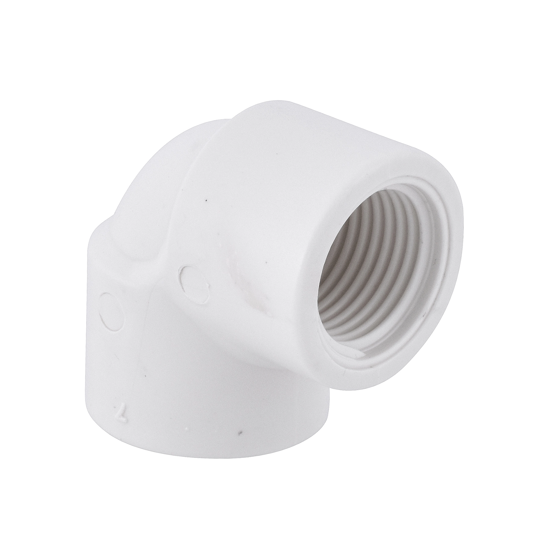 Joelho 90° PVC Branco Roscável 1/2" 20mm Plastilit