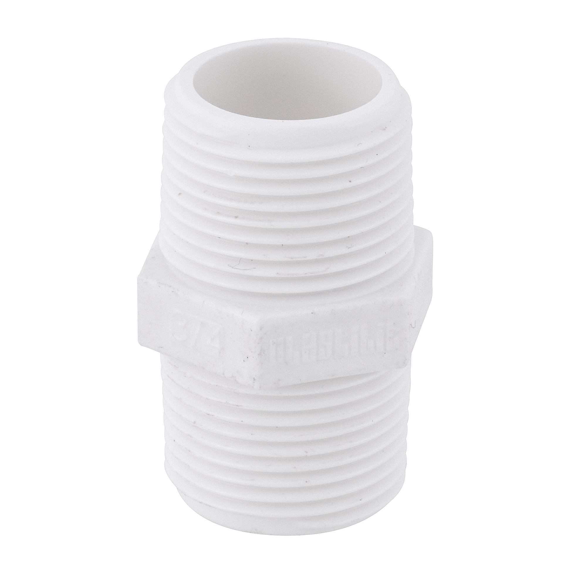 Niple Paralelo PVC Branco Roscável 3/4" 25mm Plastilit
