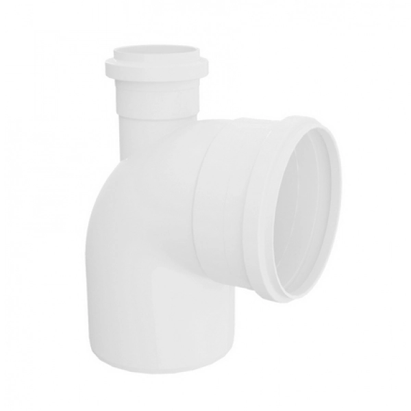 Joelho 90° com Visita PVC para Esgoto 100x50mm ou 4"x2" Plastilit