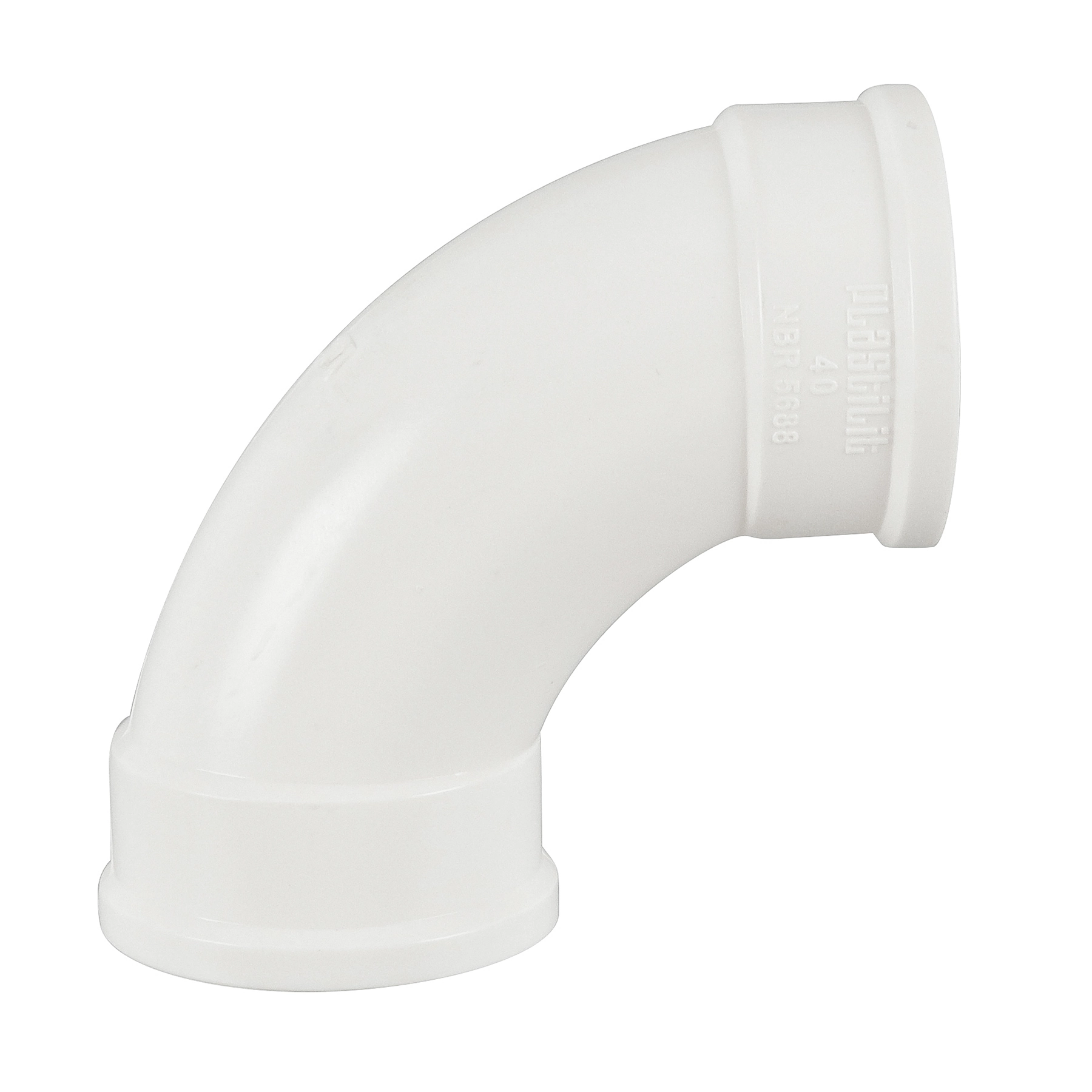 Curva 90° Curta PVC para Esgoto 40mm ou 1.1/2" Plastilit