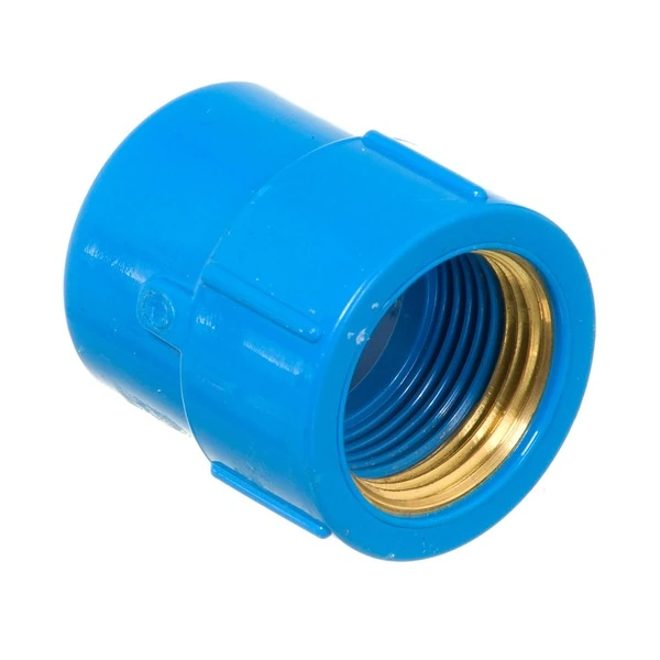 Luva com Bucha PVC Azul Roscável e Soldável 3/4x1/2" 25x20mm Plastilit