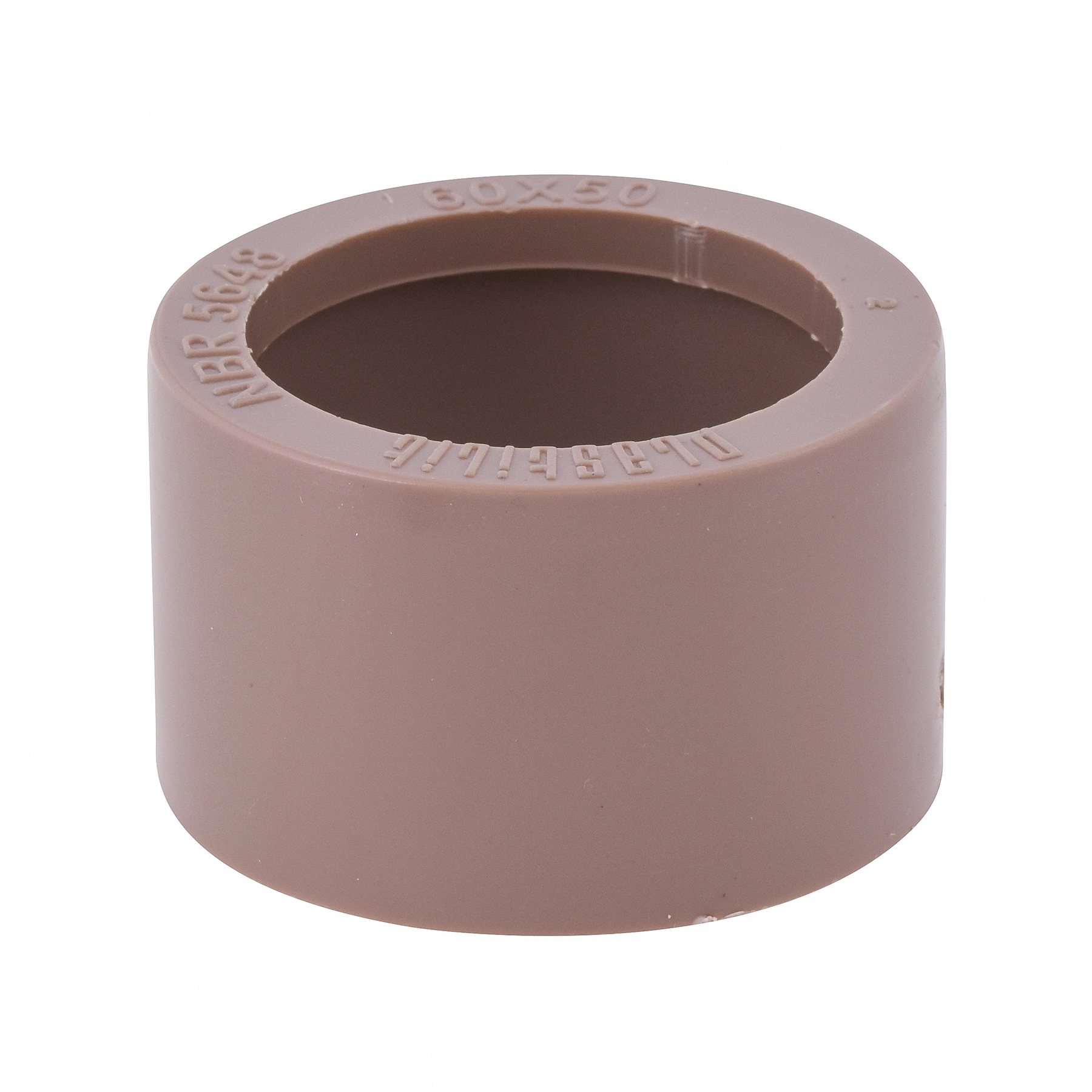 Bucha de Redução Curta PVC Marrom Soldável 2x1.1/2" 60x50mm Plastilit