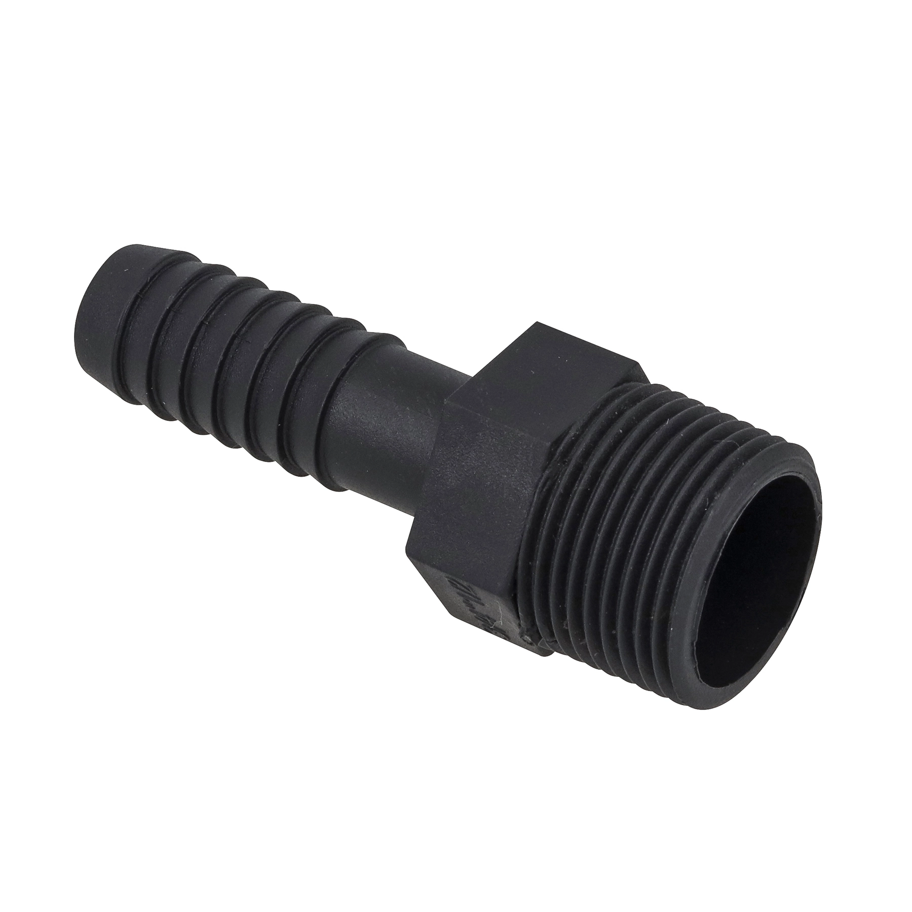 Adaptador de Redução Polietileno Preto Roscável 3/4x1/2" 25x20mm Plastilit