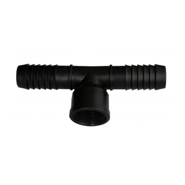 Tê Interno Polietileno Preto Roscável 3/4" 25mm Plastilit