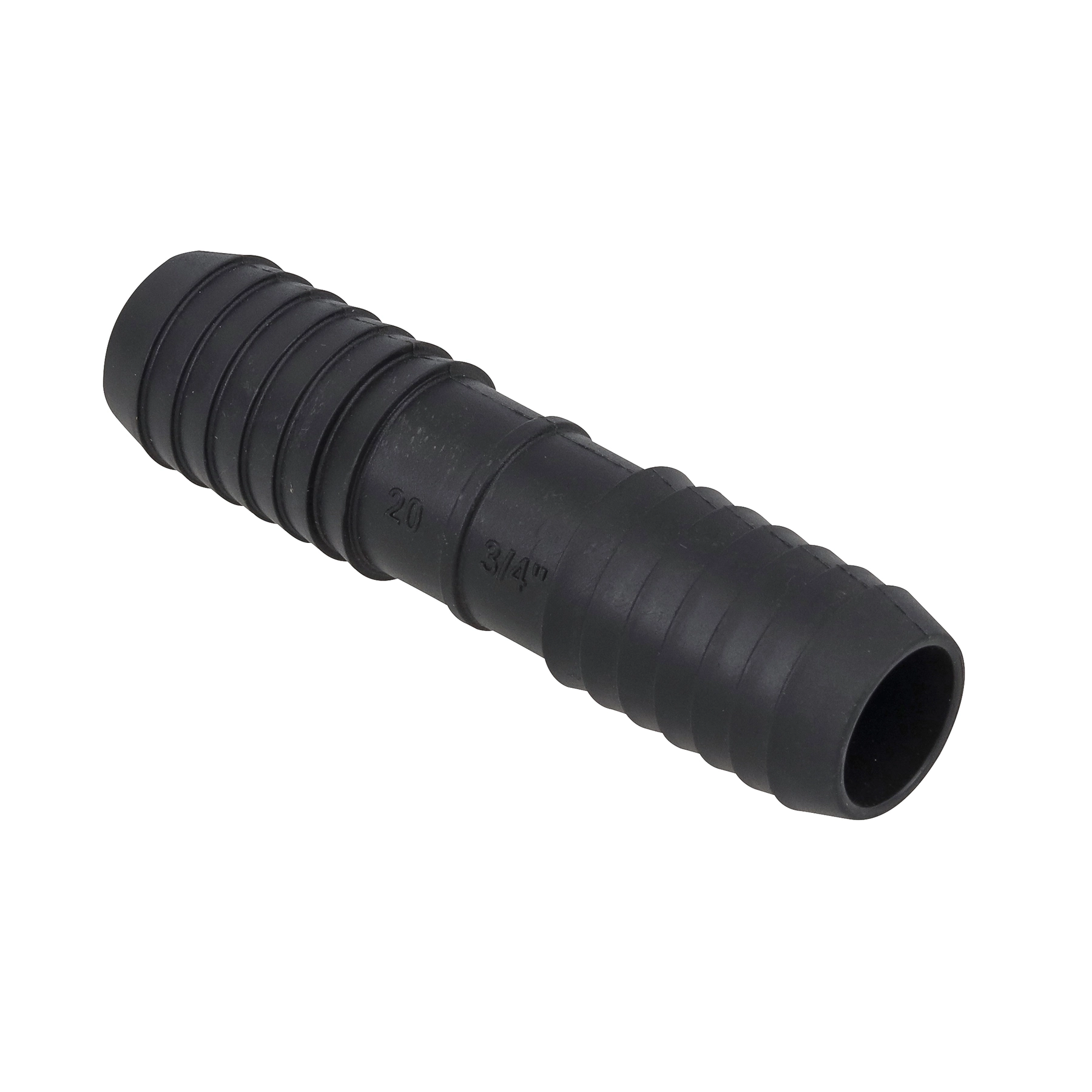 União Interna Polietileno Preto Roscável 3/4" 25mm Plastilit