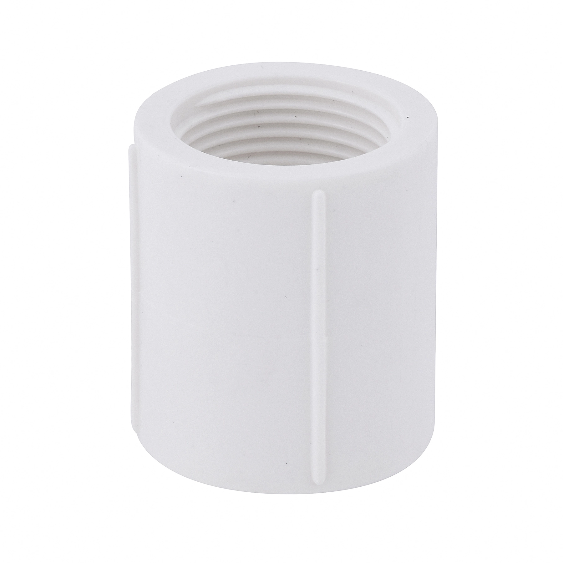 Luva PVC Branco Roscável 3/4" 25mm Plastilit