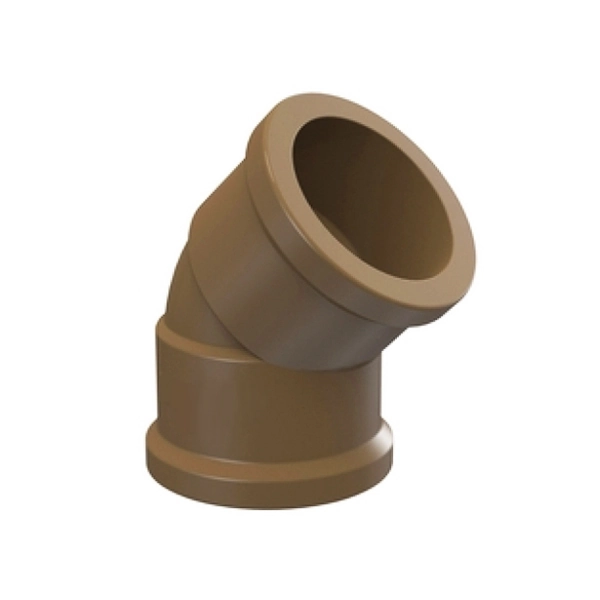 Joelho 45° PVC Marrom Soldável 1.1/4" 40mm Plastilit