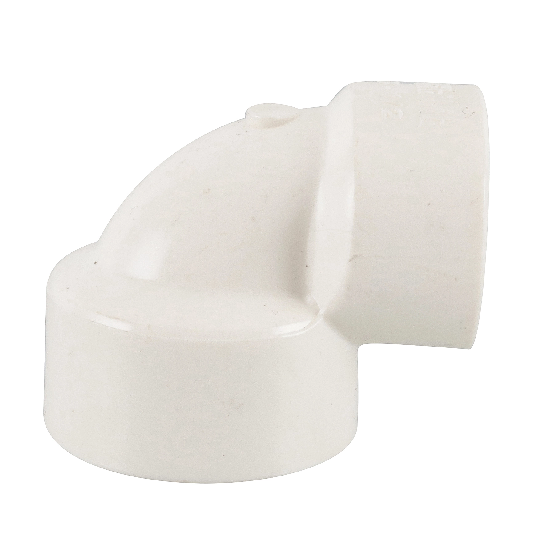 Joelho de Redução 90° PVC Branco Roscável 3/4x1/2" 25x20mm Plastilit